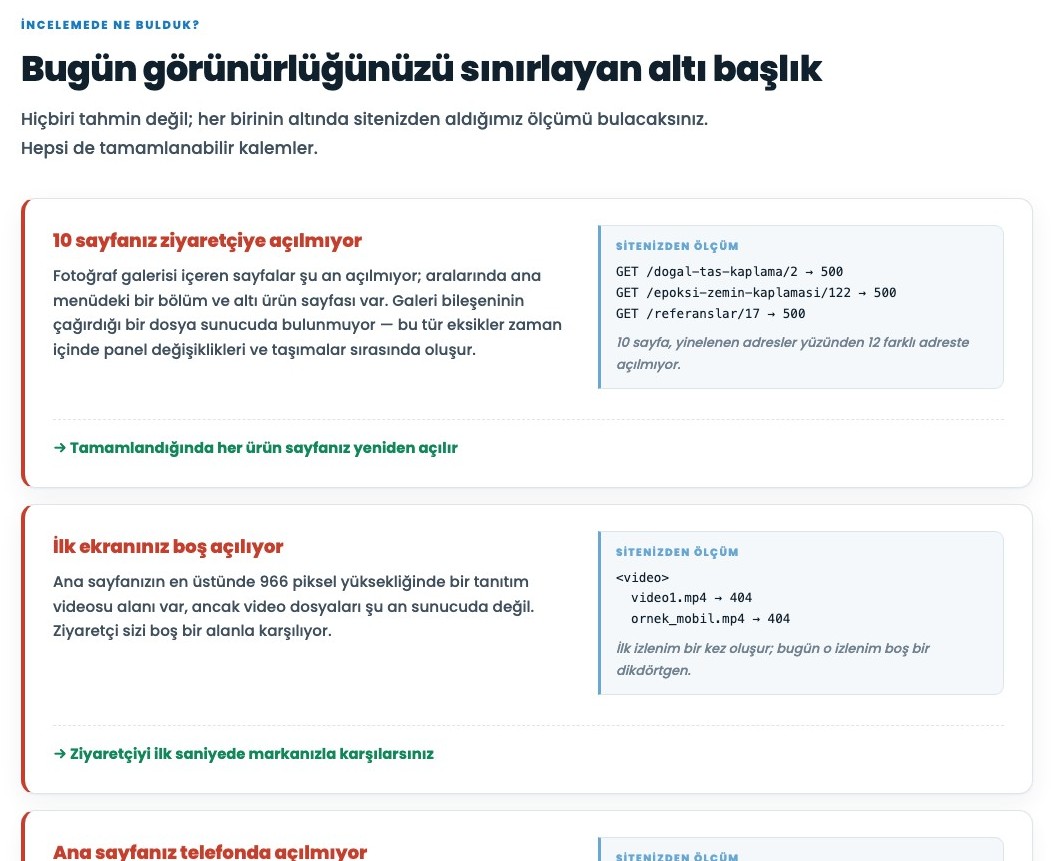 Kanıtlı bulgular